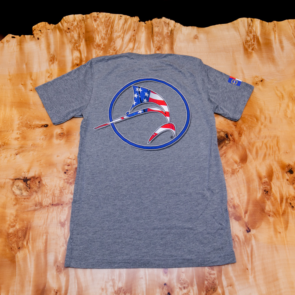 Patriotic Circle Fish Tunaskin Short Sleeve T-Shirt - Bayliss