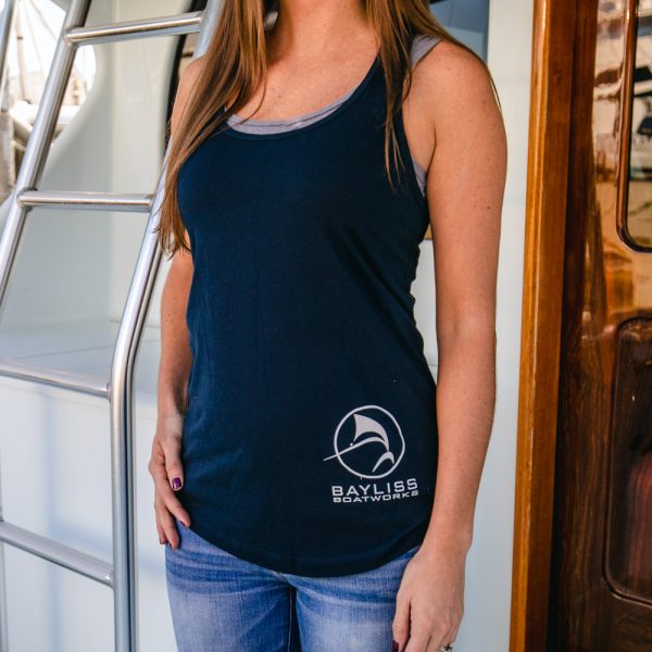 Circle Fish Cotton Racerback Tank (Ladies)