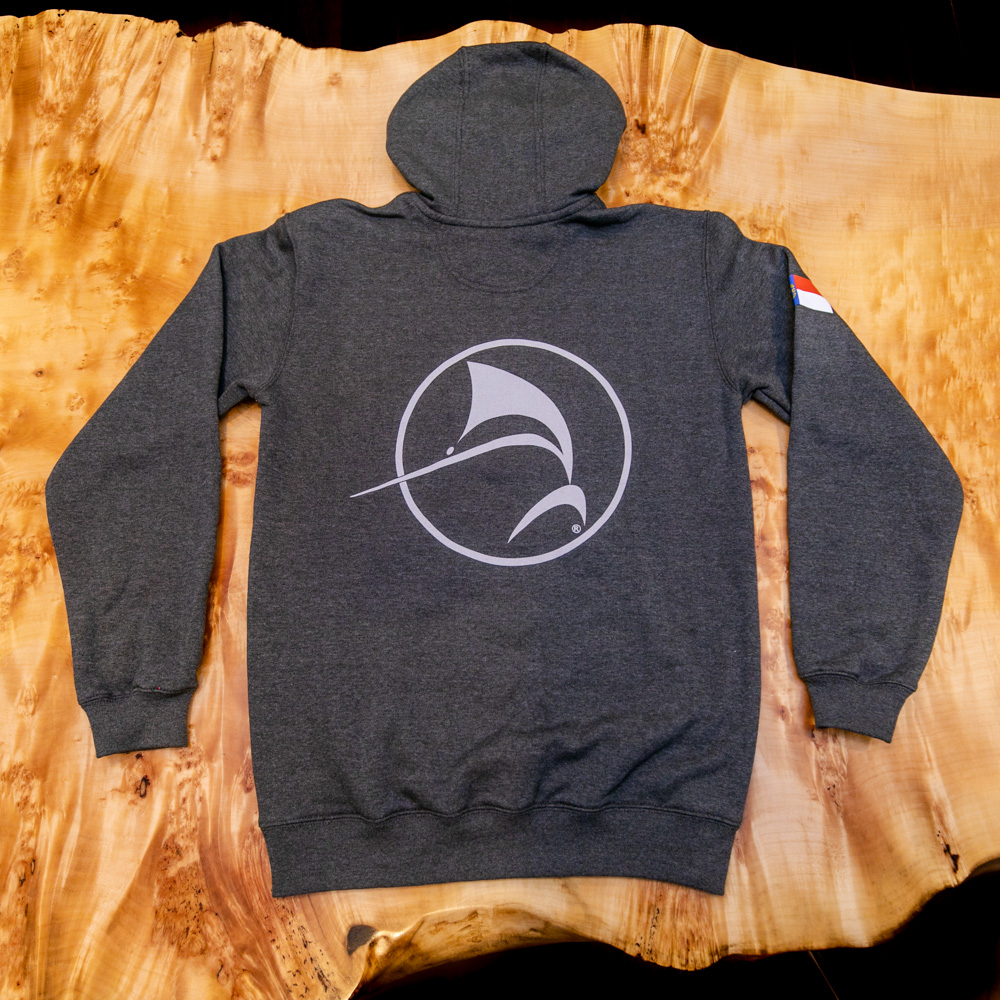 Circle Fish Carhartt Sweatshirt - Dark Gray - Bayliss Boatworks