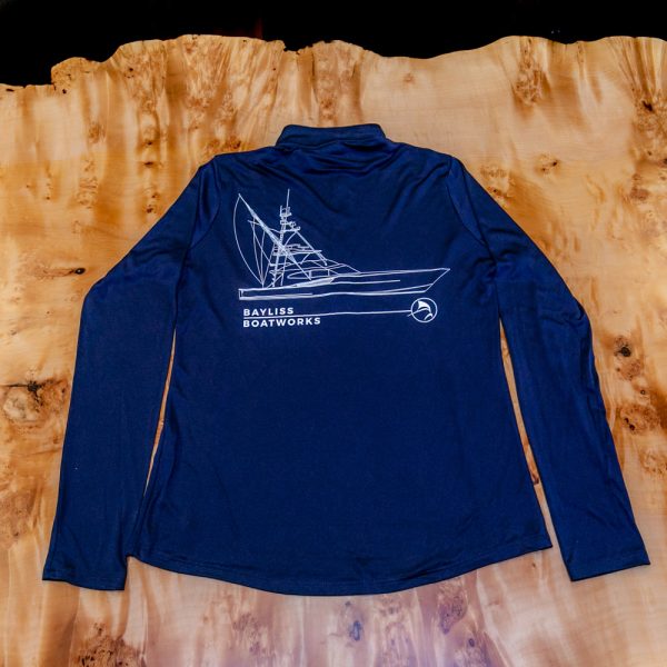 Hull Lines Performance Long Sleeve 1/4 Zip Pullover - Image 7