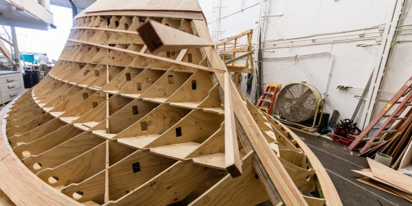 Keel and sheer log shaped