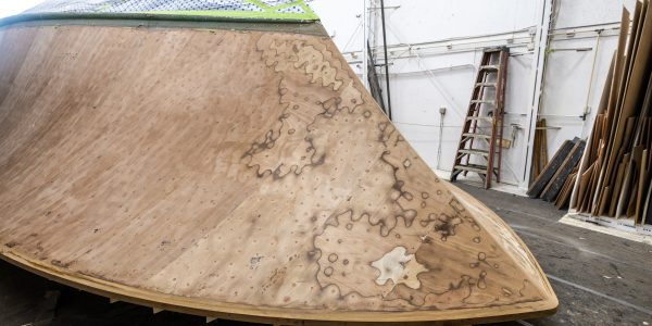 Fairing the hull sides