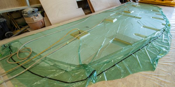 Bulkheads being built. 