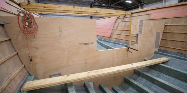 Bulkheads going in. 