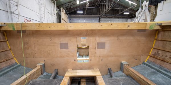 Bulkheads going in. 