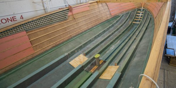 Hull inside bottom glassed.