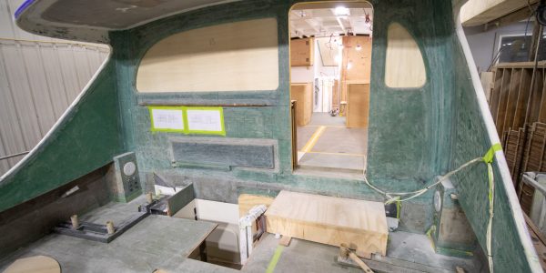 Mezzanine build out started.