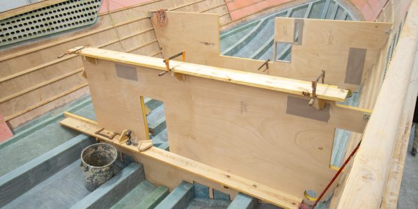 Bulkheads going in. 