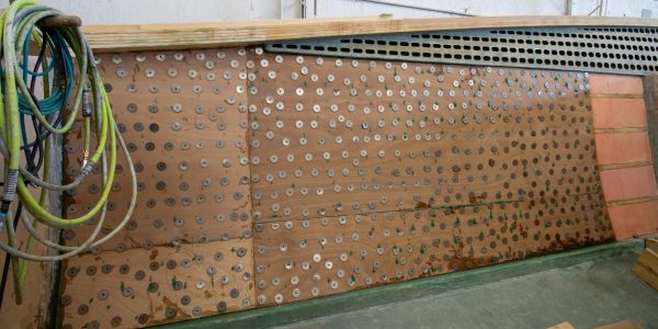 Interior hull planking. 