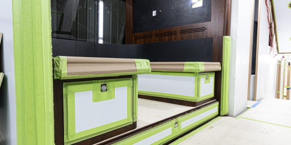 Dinette Storage Installed